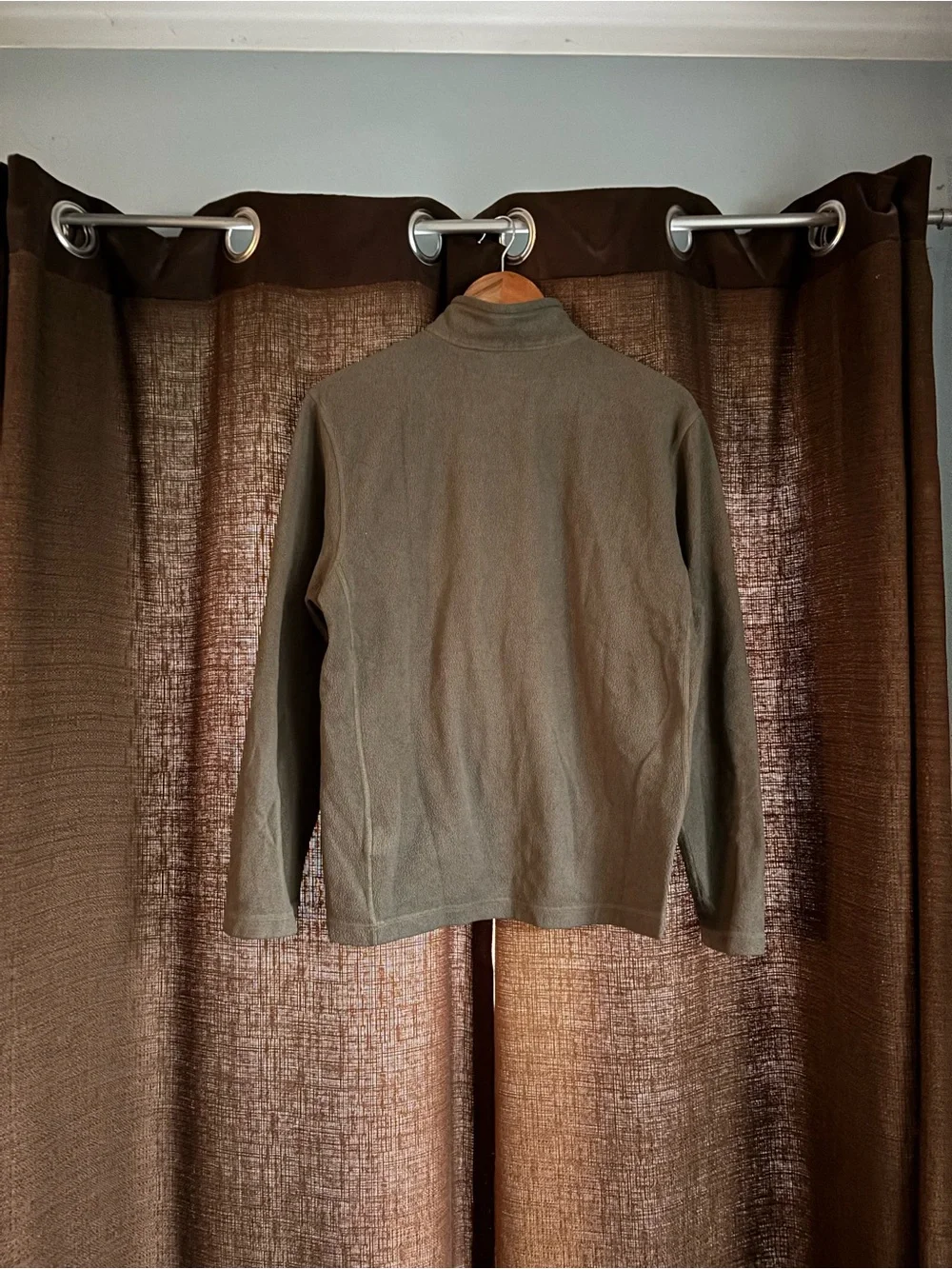 The North Face Men's Zip-Front Fleece Pullover - Olive